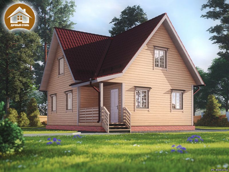 Дом из бруса 9x9 м., Проект "Светогорск"